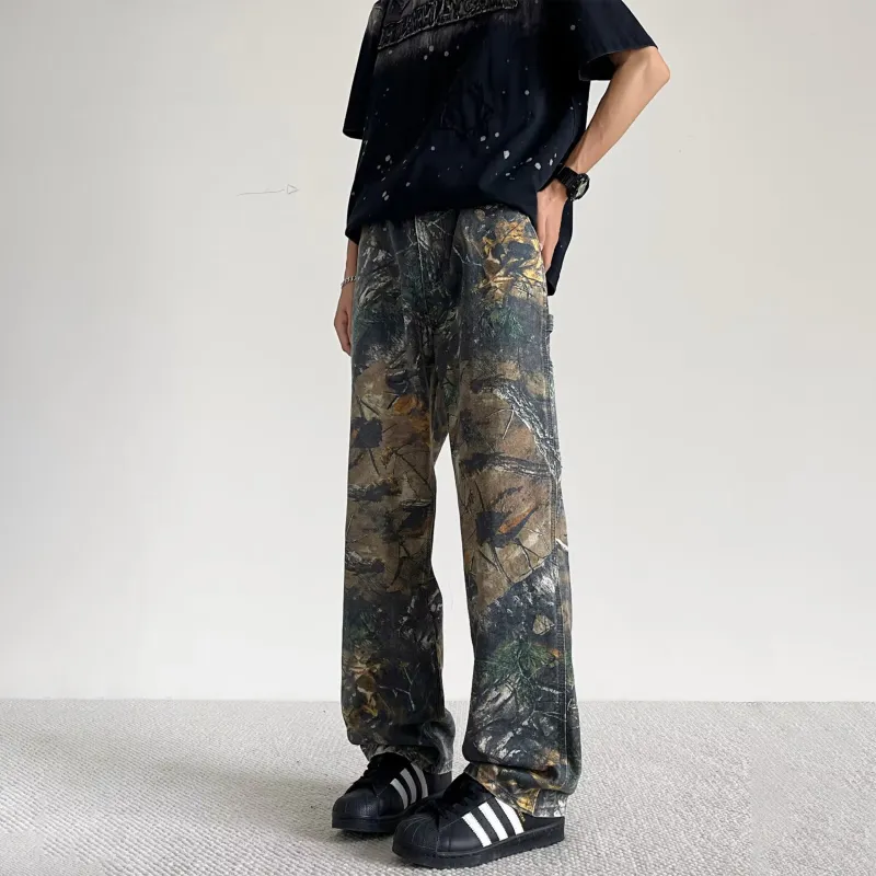 BRYAN JIMENEZ Jeans Unisex Branch Camouflage Color-6