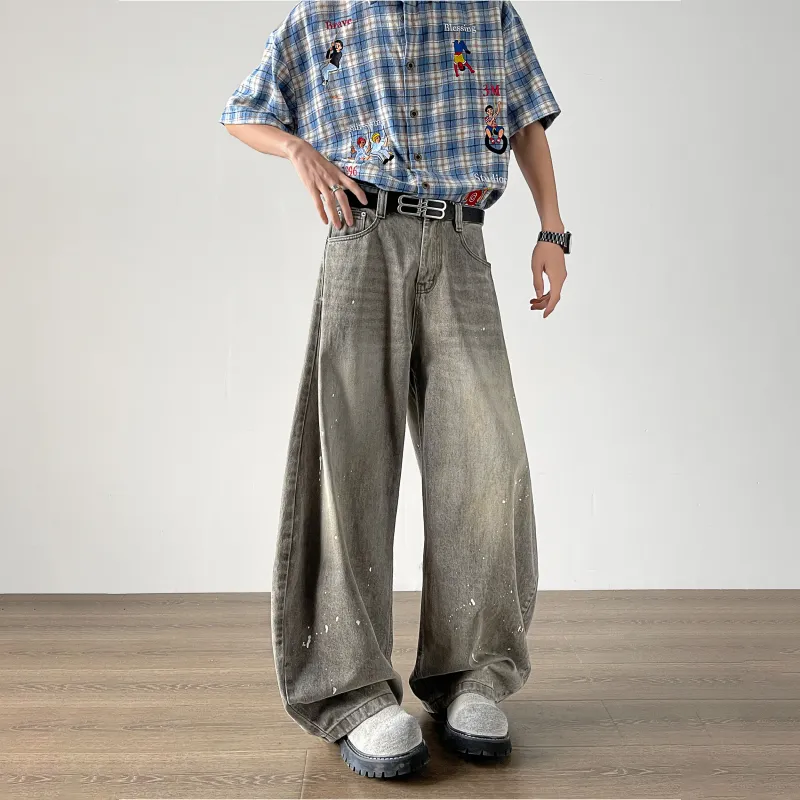 BRYAN JIMENEZ Jeans Unisex Gray-5