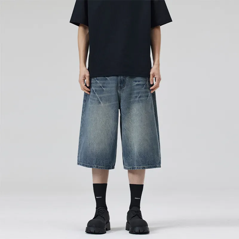 BRYAN JIMENEZ Denim Shorts Unisex-13