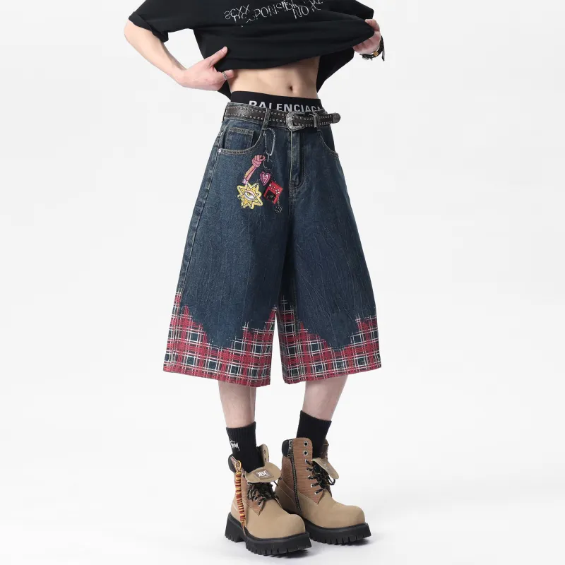 BRYAN JIMENEZ Denim Shorts Unisex-10