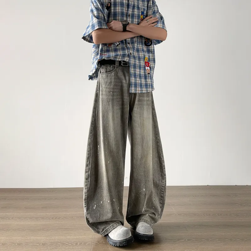 BRYAN JIMENEZ Jeans Unisex Gray-3