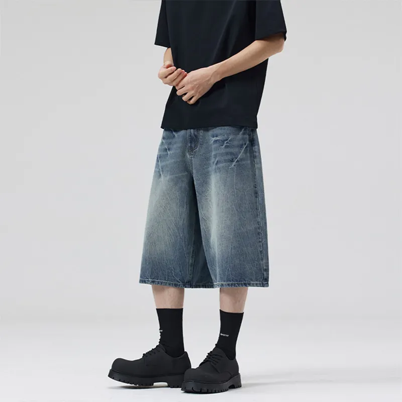 BRYAN JIMENEZ Denim Shorts Unisex-11