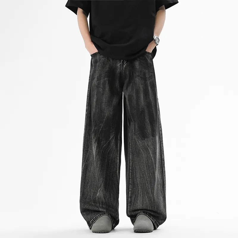 KFKU Jeans Unisex Distressed Gray-2