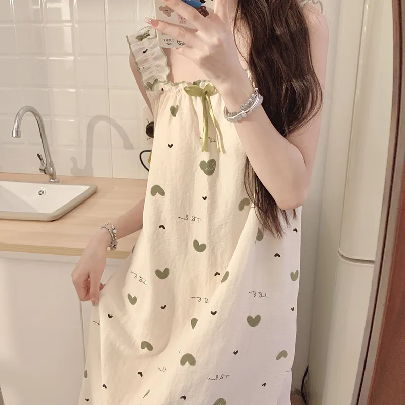 CAIHENGTONG Nightgown Women's Image Color-3