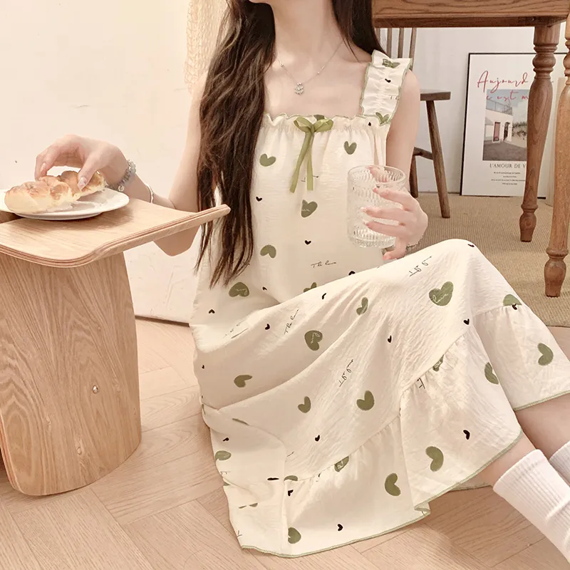 CAIHENGTONG Nightgown Women's Image Color-6