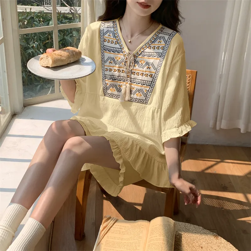 CAIHENGTONG Pajama Set Women's Yellow-3