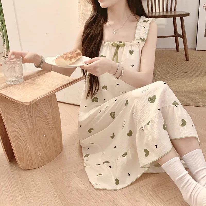 CAIHENGTONG Nightgown Women's Image Color-5