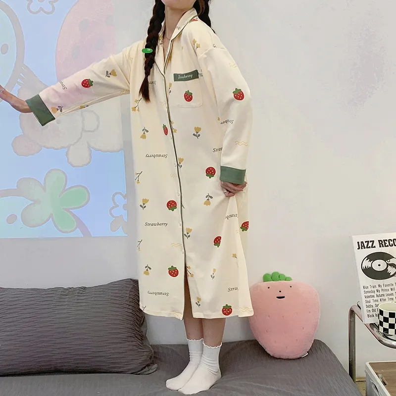 CAIHENGTONG Nightgown Women's Image Color-1
