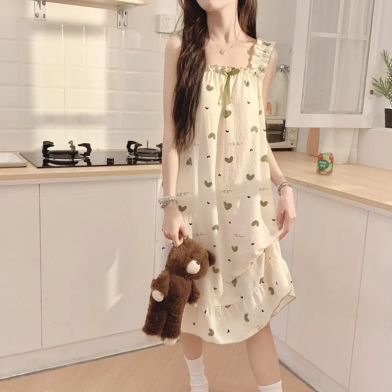 CAIHENGTONG Nightgown Women's Image Color-9