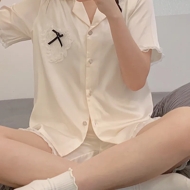 CAIHENGTONG Pajama Set Women's Pink-8