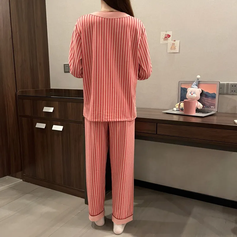 CAIHENGTONG Pajama Set Women's Red-7