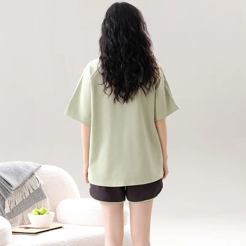 CAIHENGTONG Pajama Set Women's Fruit Green-1