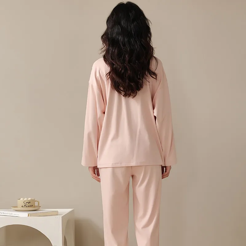 CAIHENGTONG Pajama Set Women's Pink-1