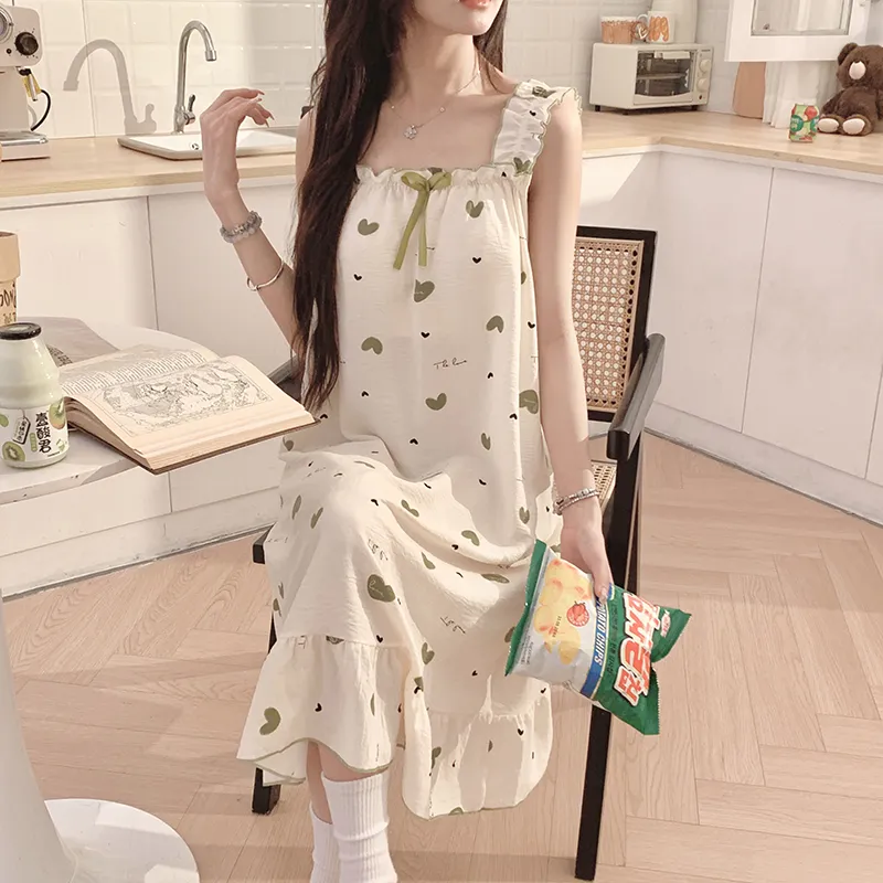 CAIHENGTONG Nightgown Women's Image Color-4