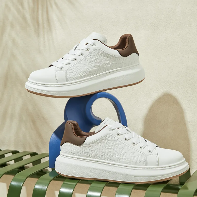 MILLIE'S Casual Skateboard Shoes Men's White-4
