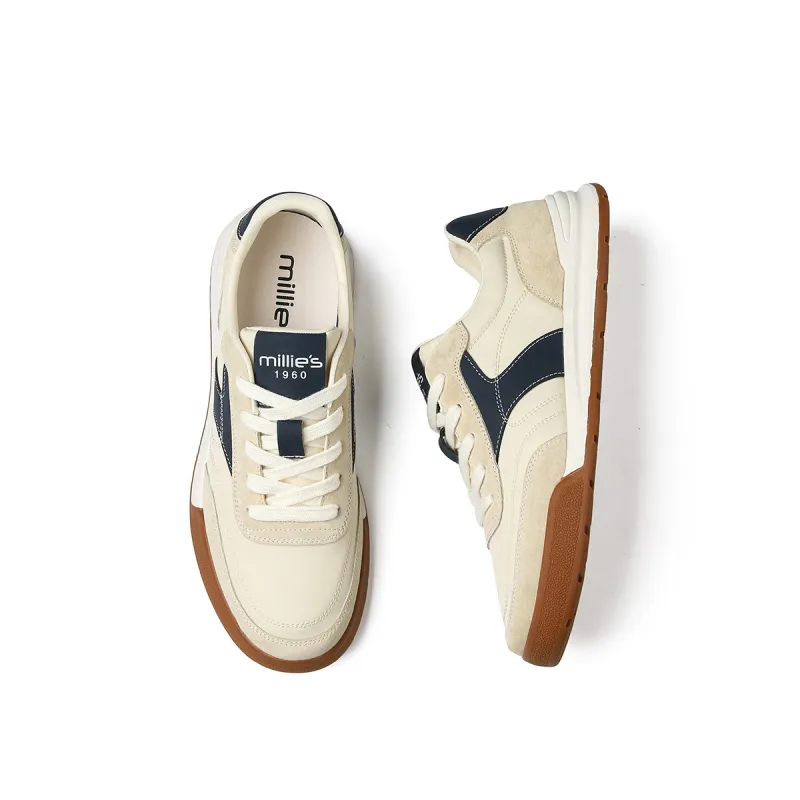 MILLIE'S Low Top Casual Shoes Men's Beige Blue-3