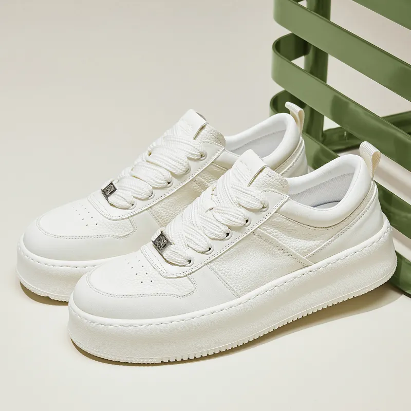 MILLIE'S Abrasion Resistant Low Top Skateboard Shoes Men's White-2