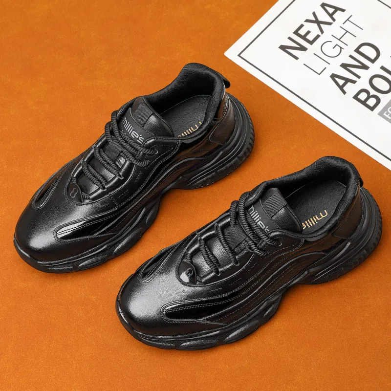 MILLIE'S Low Top Chunky Sneakers Men's Black-4