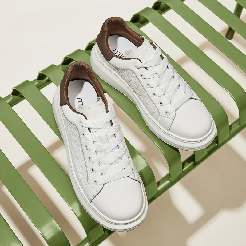 MILLIE'S Casual Skateboard Shoes Men's White-3