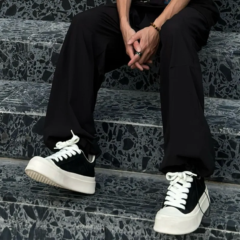 MILLIE'S Low Top Skateboard Shoes Unisex Black White Box Included-1