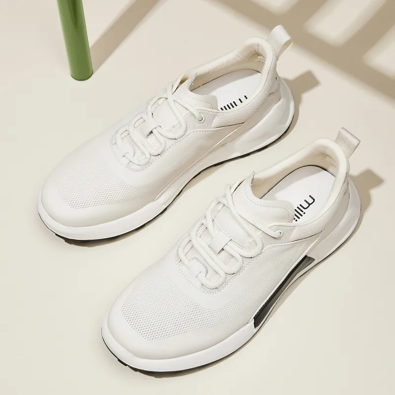 MILLIE'S Abrasion Resistant Breathable Low Top Casual Shoes Men's White-1