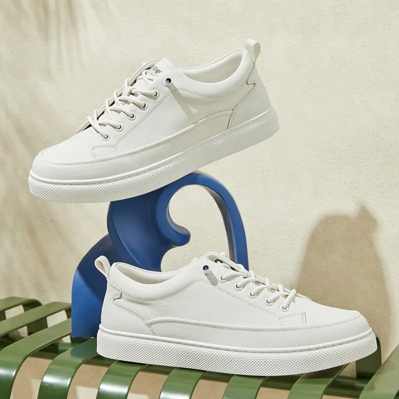 MILLIE'S Abrasion Resistant Low Top Skateboard Shoes Men's White-4