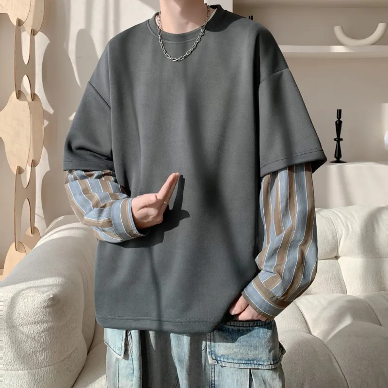 NEAR HERE Sweatshirt Unisex Navy Blue-16
