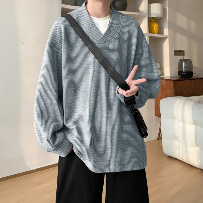 NEAR HERE Sweatshirt Unisex Navy Blue-20