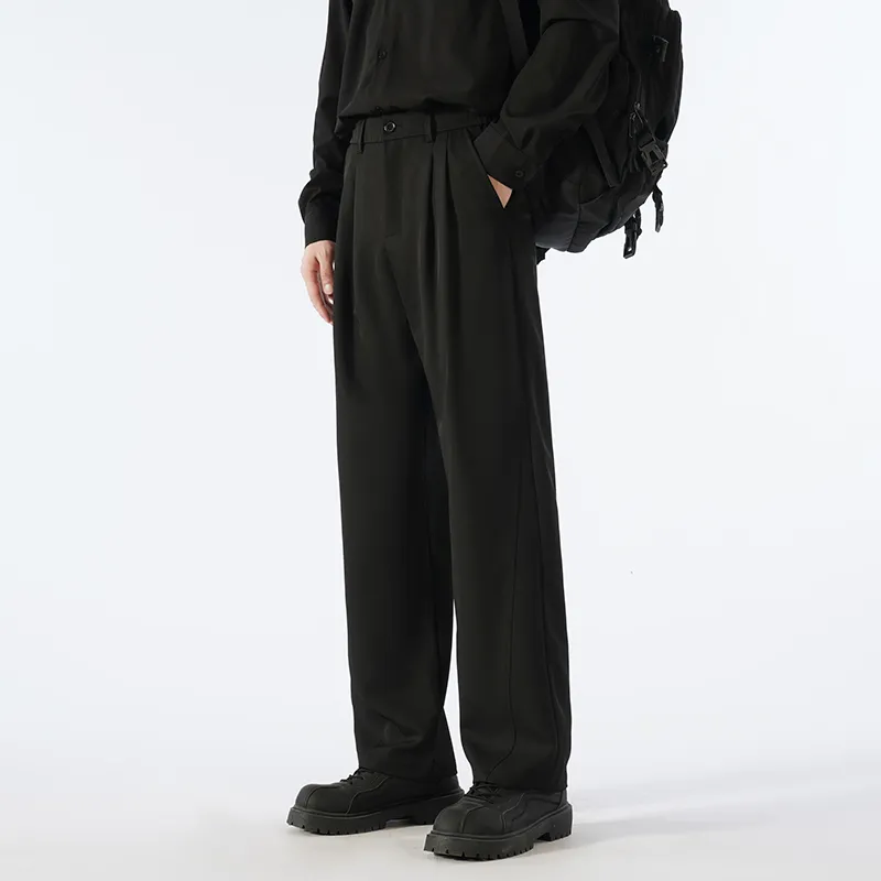NEAR HERE Casual Pants Unisex Coffee-5