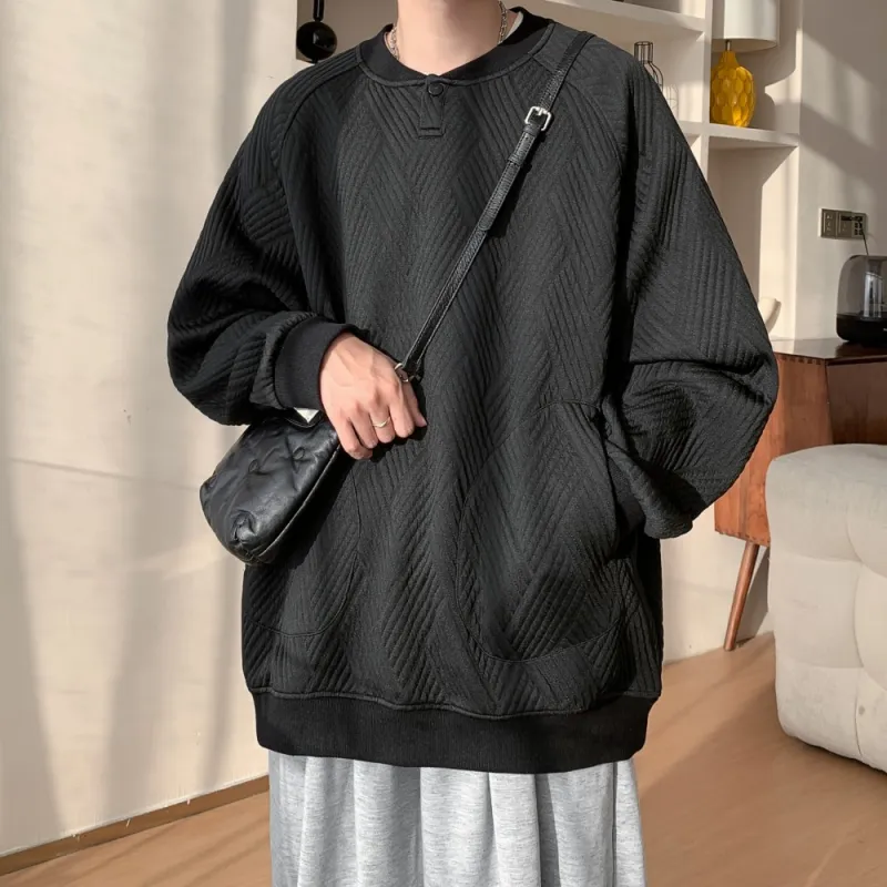 NEAR HERE Sweatshirt Unisex Navy Blue-13