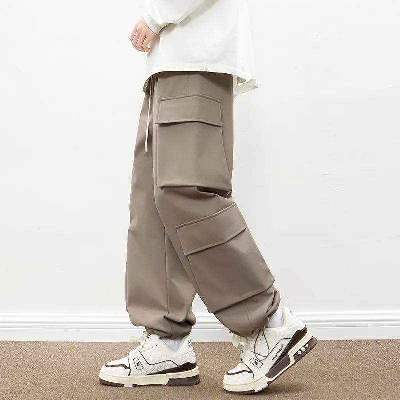 NEAR HERE Casual Pants Unisex Emerald-21