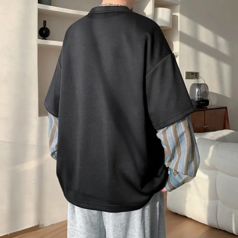 NEAR HERE Sweatshirt Unisex Navy Blue-12