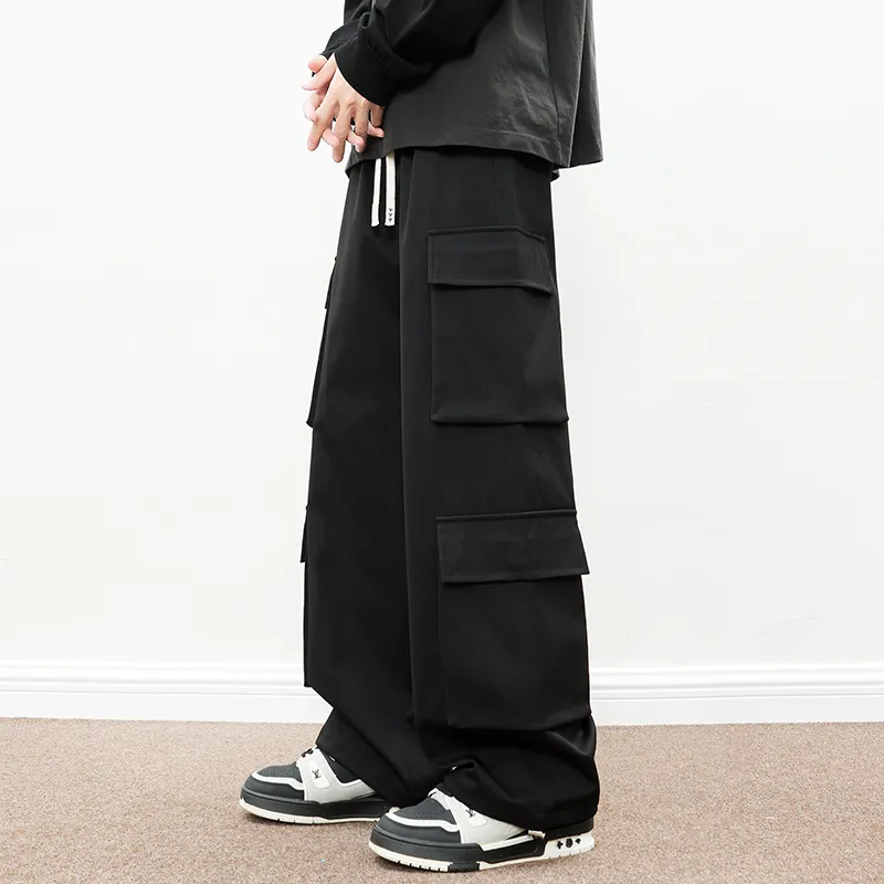 NEAR HERE Casual Pants Unisex Emerald-4