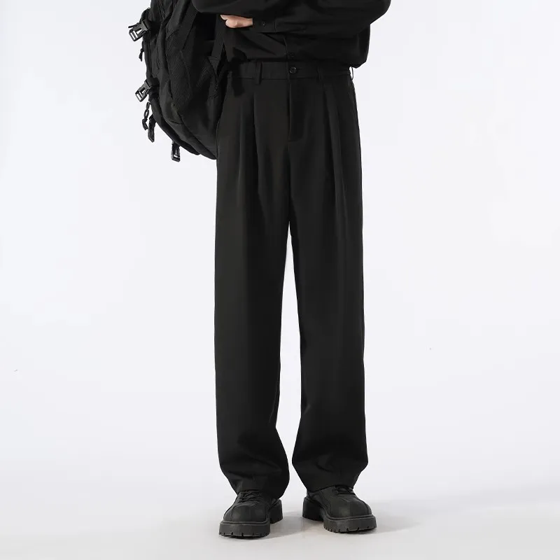 NEAR HERE Casual Pants Unisex Coffee-4