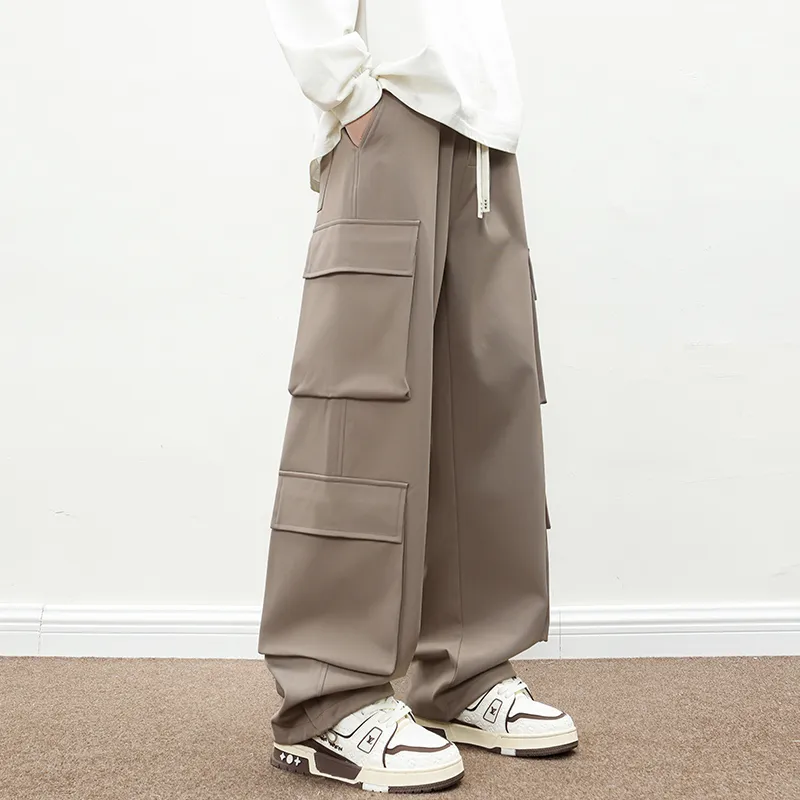 NEAR HERE Casual Pants Unisex Emerald-25