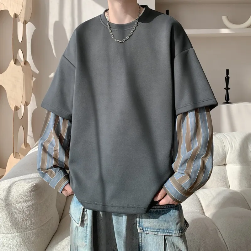 NEAR HERE Sweatshirt Unisex Navy Blue-15