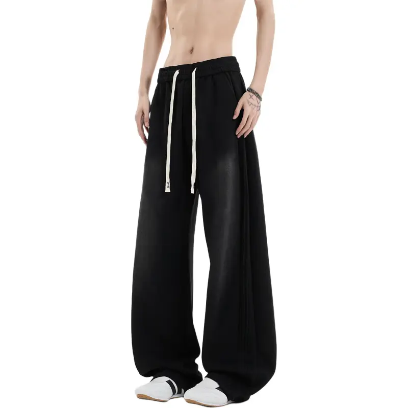 NEAR HERE Casual Pants Unisex Yellow Earth Ochre-1