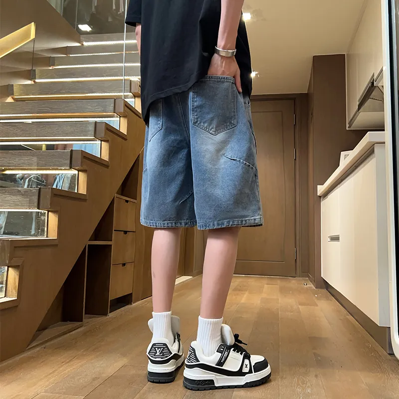 NEAR HERE Denim Shorts Unisex-7