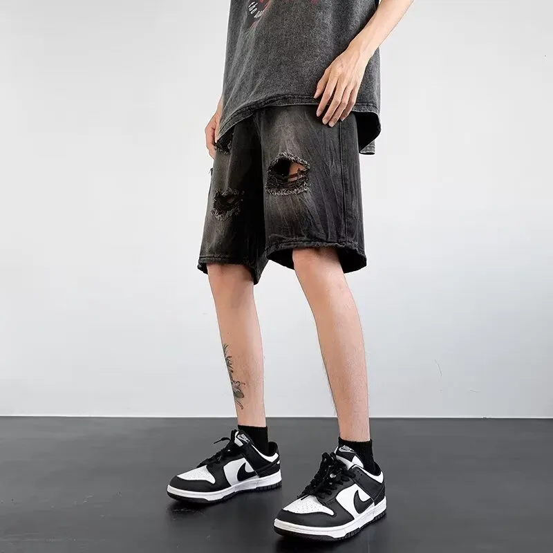 NEAR HERE Denim Shorts Unisex-1