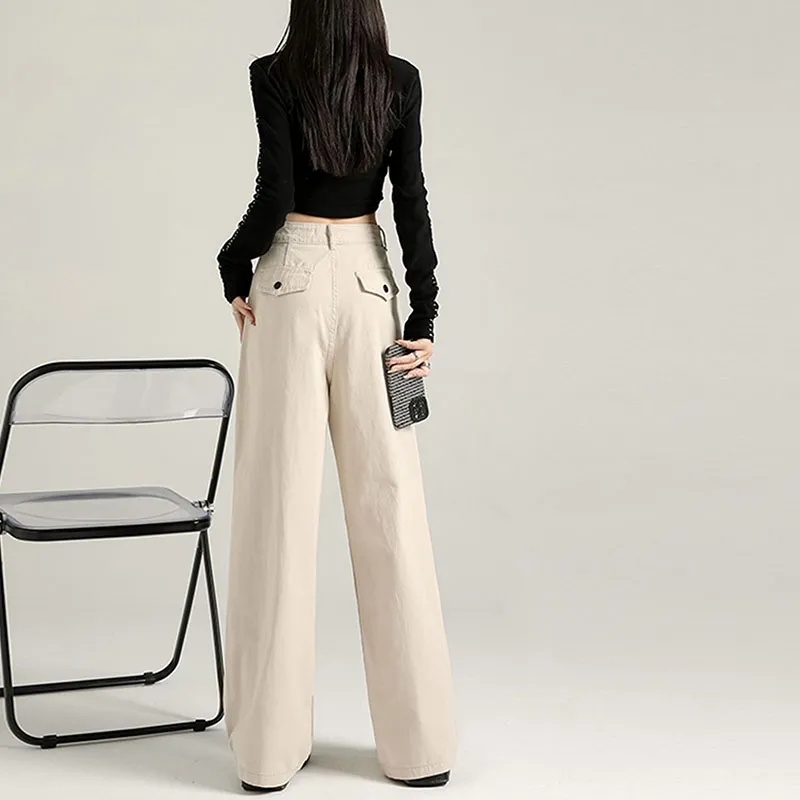 NEAR HERE Jeans Unisex Apricot-4