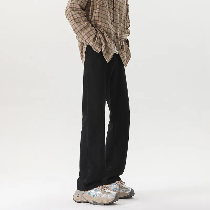 NEAR HERE Jeans Unisex Green Yellow-25