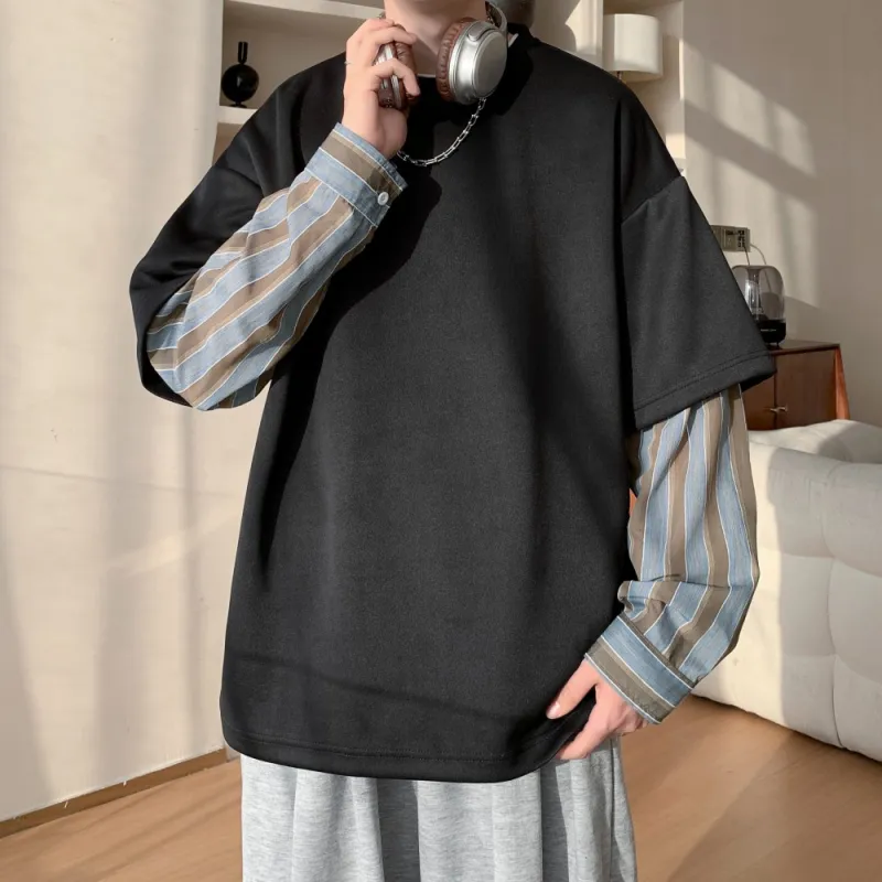 NEAR HERE Sweatshirt Unisex Navy Blue-10