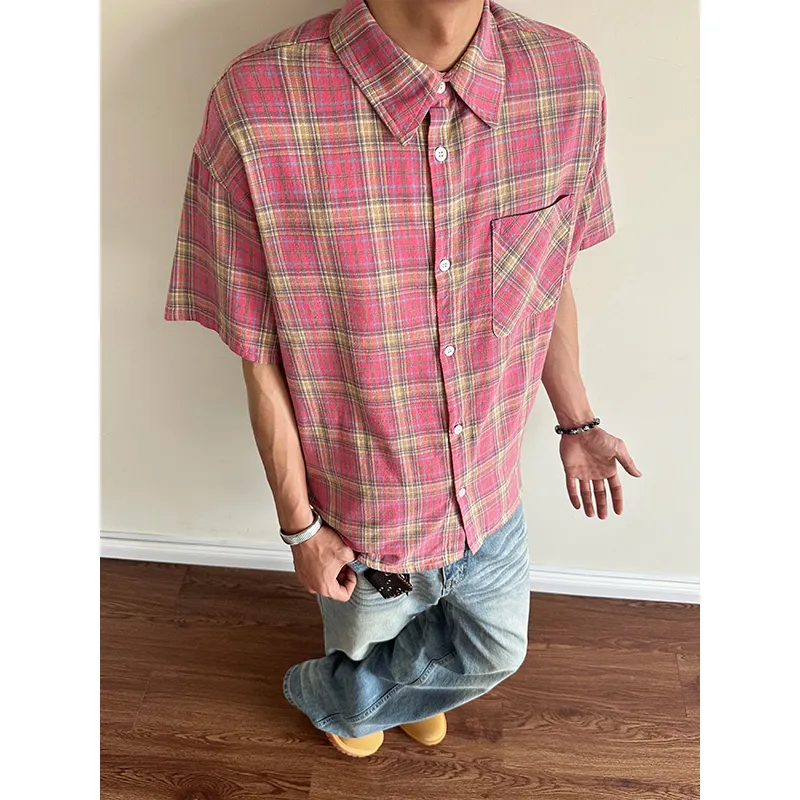 NEAR HERE Shirts Unisex Pink-5