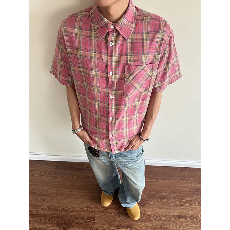 NEAR HERE Shirts Unisex Pink-4