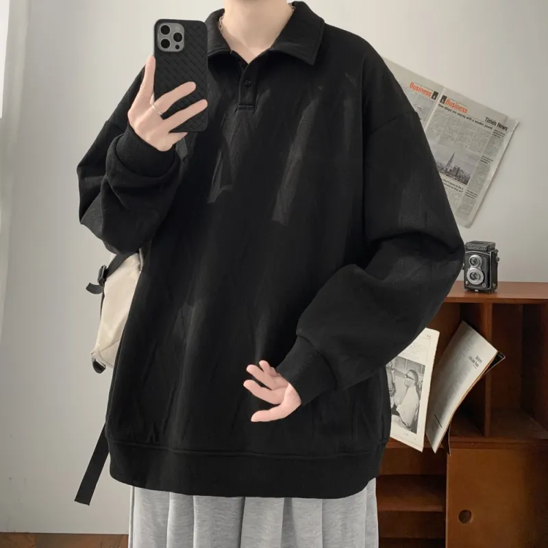 NEAR HERE Sweatshirt Unisex Navy Blue-12