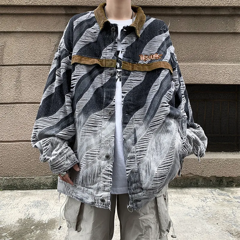NEAR HERE Denim Jackets Unisex-28