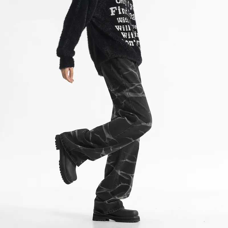NEAR HERE Jeans Unisex Za Wash Black-1
