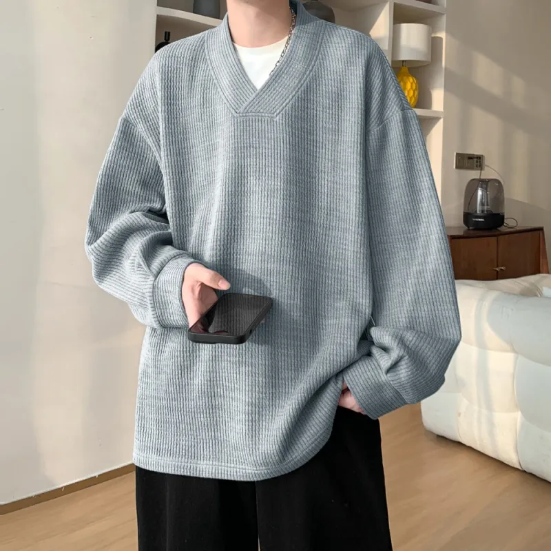 NEAR HERE Sweatshirt Unisex Navy Blue-23