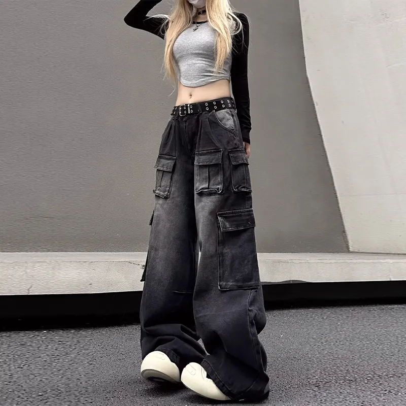 NEAR HERE Jeans Unisex Black-2