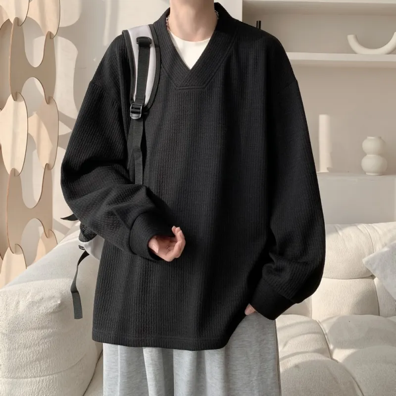 NEAR HERE Sweatshirt Unisex Navy Blue-11